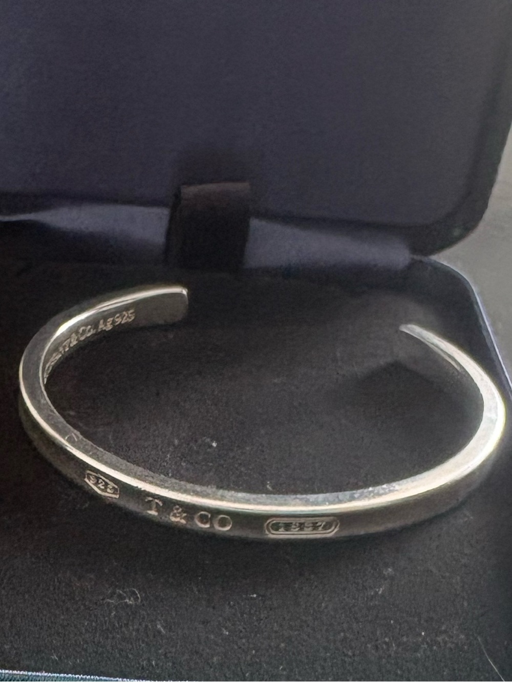 Tiffany & Co. Sterling Silver Open Cuff Bracelet Size Small